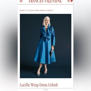 Frances  Valentine Lucille Wrap Dress
Size Small